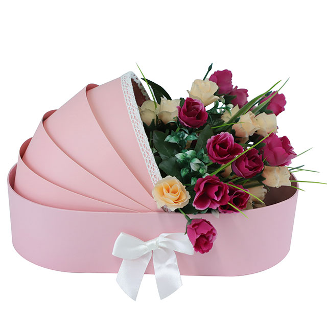 Starre Blumen-Geschenkbox aus Papier